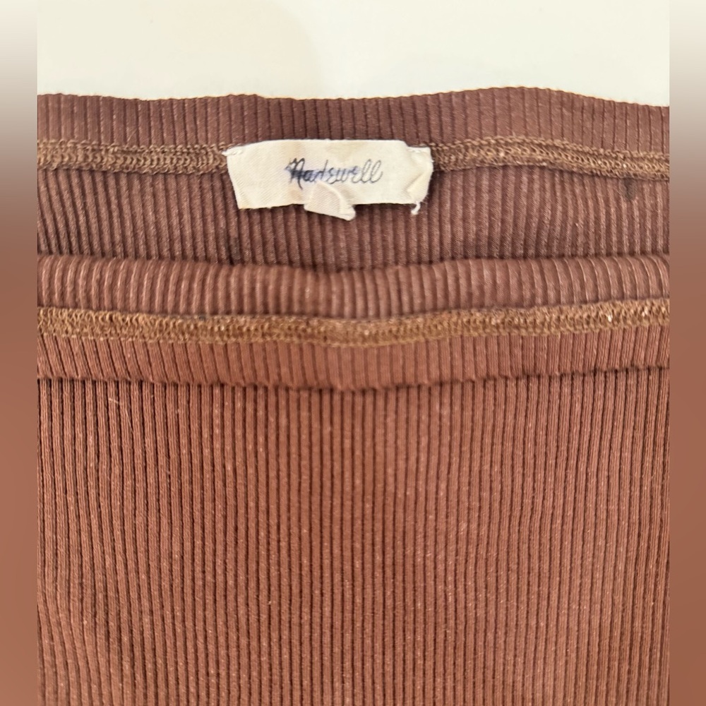 Madewell Stretch Off Shoulder LS top - Picture 2 of 5